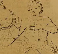 An illustration from Groot schilderboek : waar in de schilderkonst in al haar deelen grondig werd onderweezen, ook door redeneeringen en printverbeeldingen verklaard : met voorbeelden uyt de beste konst-stukken der oude en nieuwe puyk-schilderen bevestigd : en derzelver wel- en misstand aangeweezen (1712)