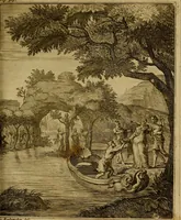 An illustration from Groot schilderboek : waar in de schilderkonst in al haar deelen grondig werd onderweezen, ook door redeneeringen en printverbeeldingen verklaard : met voorbeelden uyt de beste konst-stukken der oude en nieuwe puyk-schilderen bevestigd : en derzelver wel- en misstand aangeweezen (1712)