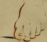 An illustration from Groot schilderboek : waar in de schilderkonst in al haar deelen grondig werd onderweezen, ook door redeneeringen en printverbeeldingen verklaard : met voorbeelden uyt de beste konst-stukken der oude en nieuwe puyk-schilderen bevestigd : en derzelver wel- en misstand aangeweezen (1712)