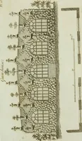 An illustration from Grotesque architecture, or, Rural amusement : consisting of plans, elevations, and sections, for huts, retreats, summer and winter hermitages, terminaries, Chinese, Gothic, and natural grottos, cascades, baths, mosques, Moresque pavilions, grotesque and rustic seats, green-houses, &c. : many of which may be executed with flints, irregular stones, rude branches, and roots of trees : the whole containing twenty-eight new designs, with scales to each : to which is added, an explanation, with the method of executing them (1790)