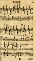 Picture 1 of 17 from Grund-richtiger/kurtz/leicht und nothiger Unterricht der musicalischen Kunst/ wie man fuglich und in kurtzer Zeit Choral und Figural singen/ den General-Bass tractiren/ und componiren lernen soll ... (1687), leaf 67