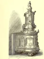 An illustration from Grundriss der keramik in bezug auf das kunstgewerbe. Eine historische darstellung ihres entwickelungsganges in Europa, dem Orient und Ostasien von den ältesten zeiten bis auf die gegenwart. Ein zuverlässiger führer für kunstfreunde, sammler, fabrikanten, modelleure und gewerbeschulen wie auchals ergänzung zur kunstgeschichte (1879)