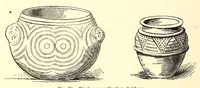 An illustration from Grundriss der keramik in bezug auf das kunstgewerbe. Eine historische darstellung ihres entwickelungsganges in Europa, dem Orient und Ostasien von den ältesten zeiten bis auf die gegenwart. Ein zuverlässiger führer für kunstfreunde, sammler, fabrikanten, modelleure und gewerbeschulen wie auchals ergänzung zur kunstgeschichte (1879)