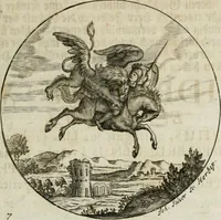 An illustration from Gryphus principalis, sive, Typus boni principis : XII titulis repræsentatus et reverendissimo ... Ioanni Philippo, S.R.I. principi, episcopo Herbipolensi ... oblatus humillime (1712)