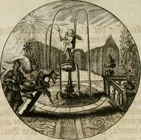 An illustration from Gryphus principalis, sive, Typus boni principis : XII titulis repræsentatus et reverendissimo ... Ioanni Philippo, S.R.I. principi, episcopo Herbipolensi ... oblatus humillime (1712)