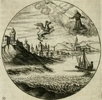 An illustration from Gryphus principalis, sive, Typus boni principis : XII titulis repræsentatus et reverendissimo ... Ioanni Philippo, S.R.I. principi, episcopo Herbipolensi ... oblatus humillime (1712)