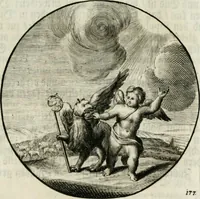 An illustration from Gryphus principalis, sive, Typus boni principis : XII titulis repræsentatus et reverendissimo ... Ioanni Philippo, S.R.I. principi, episcopo Herbipolensi ... oblatus humillime (1712)