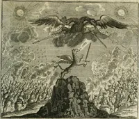 An illustration from Gryphus principalis, sive, Typus boni principis : XII titulis repræsentatus et reverendissimo ... Ioanni Philippo, S.R.I. principi, episcopo Herbipolensi ... oblatus humillime (1712)