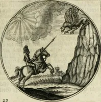 An illustration from Gryphus principalis, sive, Typus boni principis : XII titulis repræsentatus et reverendissimo ... Ioanni Philippo, S.R.I. principi, episcopo Herbipolensi ... oblatus humillime (1712)