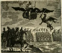 An illustration from Gryphus principalis, sive, Typus boni principis : XII titulis repræsentatus et reverendissimo ... Ioanni Philippo, S.R.I. principi, episcopo Herbipolensi ... oblatus humillime (1712)