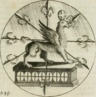 An illustration from Gryphus principalis, sive, Typus boni principis : XII titulis repræsentatus et reverendissimo ... Ioanni Philippo, S.R.I. principi, episcopo Herbipolensi ... oblatus humillime (1712)