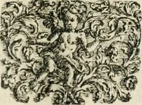 An illustration from Gryphus principalis, sive, Typus boni principis : XII titulis repræsentatus et reverendissimo ... Ioanni Philippo, S.R.I. principi, episcopo Herbipolensi ... oblatus humillime (1712)