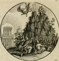 An illustration from Gryphus principalis, sive, Typus boni principis : XII titulis repræsentatus et reverendissimo ... Ioanni Philippo, S.R.I. principi, episcopo Herbipolensi ... oblatus humillime (1712)