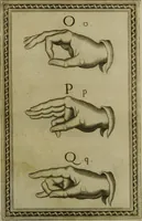 An illustration from Reduction de las letras y arte para enseñar a [h]ablar los mudos (1620)