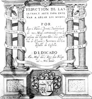 Picture 3 of 19 from Reduction de las letras y arte para enseñar a [h]ablar los mudos (1620), leaf 4