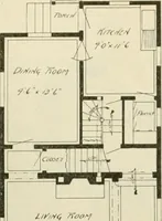 Picture 216 of 539 from Guaranteed building plans with interior views and details : a standard collection of new, original and artistic designs of cottages, bungalows, residences and flats of frame, brick, cement, plaster, concrete blocks, hollow tile, stucco, etc. and farm buildings of all descriptions together with interior and exterior details and interior views arranged and described by William A. Radford. (1915), leaf 102