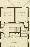 An illustration from Guaranteed building plans with interior views and details : a standard collection of new, original and artistic designs of cottages, bungalows, residences and flats of frame, brick, cement, plaster, concrete blocks, hollow tile, stucco, etc. and farm buildings of all descriptions together with interior and exterior details and interior views arranged and described by William A. Radford. (1915)