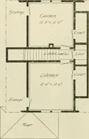 An illustration from Guaranteed building plans with interior views and details : a standard collection of new, original and artistic designs of cottages, bungalows, residences and flats of frame, brick, cement, plaster, concrete blocks, hollow tile, stucco, etc. and farm buildings of all descriptions together with interior and exterior details and interior views arranged and described by William A. Radford. (1915)