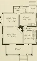 Picture 243 of 539 from Guaranteed building plans with interior views and details : a standard collection of new, original and artistic designs of cottages, bungalows, residences and flats of frame, brick, cement, plaster, concrete blocks, hollow tile, stucco, etc. and farm buildings of all descriptions together with interior and exterior details and interior views arranged and described by William A. Radford. (1915), leaf 112