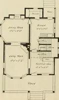 Picture 253 of 539 from Guaranteed building plans with interior views and details : a standard collection of new, original and artistic designs of cottages, bungalows, residences and flats of frame, brick, cement, plaster, concrete blocks, hollow tile, stucco, etc. and farm buildings of all descriptions together with interior and exterior details and interior views arranged and described by William A. Radford. (1915), leaf 115