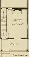 An illustration from Guaranteed building plans with interior views and details : a standard collection of new, original and artistic designs of cottages, bungalows, residences and flats of frame, brick, cement, plaster, concrete blocks, hollow tile, stucco, etc. and farm buildings of all descriptions together with interior and exterior details and interior views arranged and described by William A. Radford. (1915)