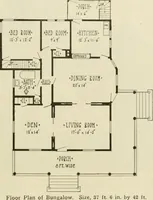 Picture 278 of 539 from Guaranteed building plans with interior views and details : a standard collection of new, original and artistic designs of cottages, bungalows, residences and flats of frame, brick, cement, plaster, concrete blocks, hollow tile, stucco, etc. and farm buildings of all descriptions together with interior and exterior details and interior views arranged and described by William A. Radford. (1915), leaf 126
