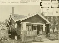 An illustration from Guaranteed building plans with interior views and details : a standard collection of new, original and artistic designs of cottages, bungalows, residences and flats of frame, brick, cement, plaster, concrete blocks, hollow tile, stucco, etc. and farm buildings of all descriptions together with interior and exterior details and interior views arranged and described by William A. Radford. (1915)