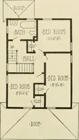 Picture 344 of 539 from Guaranteed building plans with interior views and details : a standard collection of new, original and artistic designs of cottages, bungalows, residences and flats of frame, brick, cement, plaster, concrete blocks, hollow tile, stucco, etc. and farm buildings of all descriptions together with interior and exterior details and interior views arranged and described by William A. Radford. (1915), leaf 158