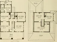 Picture 350 of 539 from Guaranteed building plans with interior views and details : a standard collection of new, original and artistic designs of cottages, bungalows, residences and flats of frame, brick, cement, plaster, concrete blocks, hollow tile, stucco, etc. and farm buildings of all descriptions together with interior and exterior details and interior views arranged and described by William A. Radford. (1915), leaf 161