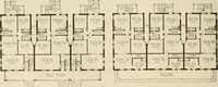 An illustration from Guaranteed building plans with interior views and details : a standard collection of new, original and artistic designs of cottages, bungalows, residences and flats of frame, brick, cement, plaster, concrete blocks, hollow tile, stucco, etc. and farm buildings of all descriptions together with interior and exterior details and interior views arranged and described by William A. Radford. (1915)