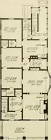 An illustration from Guaranteed building plans with interior views and details : a standard collection of new, original and artistic designs of cottages, bungalows, residences and flats of frame, brick, cement, plaster, concrete blocks, hollow tile, stucco, etc. and farm buildings of all descriptions together with interior and exterior details and interior views arranged and described by William A. Radford. (1915)