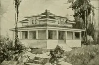 Picture 368 of 539 from Guaranteed building plans with interior views and details : a standard collection of new, original and artistic designs of cottages, bungalows, residences and flats of frame, brick, cement, plaster, concrete blocks, hollow tile, stucco, etc. and farm buildings of all descriptions together with interior and exterior details and interior views arranged and described by William A. Radford. (1915), leaf 168
