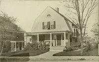 An illustration from Guaranteed building plans with interior views and details : a standard collection of new, original and artistic designs of cottages, bungalows, residences and flats of frame, brick, cement, plaster, concrete blocks, hollow tile, stucco, etc. and farm buildings of all descriptions together with interior and exterior details and interior views arranged and described by William A. Radford. (1915)