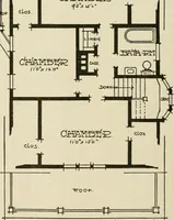 Picture 375 of 539 from Guaranteed building plans with interior views and details : a standard collection of new, original and artistic designs of cottages, bungalows, residences and flats of frame, brick, cement, plaster, concrete blocks, hollow tile, stucco, etc. and farm buildings of all descriptions together with interior and exterior details and interior views arranged and described by William A. Radford. (1915), leaf 171