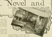 An illustration from Guaranteed building plans with interior views and details : a standard collection of new, original and artistic designs of cottages, bungalows, residences and flats of frame, brick, cement, plaster, concrete blocks, hollow tile, stucco, etc. and farm buildings of all descriptions together with interior and exterior details and interior views arranged and described by William A. Radford. (1915)