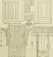 Picture 389 of 539 from Guaranteed building plans with interior views and details : a standard collection of new, original and artistic designs of cottages, bungalows, residences and flats of frame, brick, cement, plaster, concrete blocks, hollow tile, stucco, etc. and farm buildings of all descriptions together with interior and exterior details and interior views arranged and described by William A. Radford. (1915), leaf 178