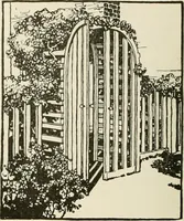 An illustration from Guaranteed building plans with interior views and details : a standard collection of new, original and artistic designs of cottages, bungalows, residences and flats of frame, brick, cement, plaster, concrete blocks, hollow tile, stucco, etc. and farm buildings of all descriptions together with interior and exterior details and interior views arranged and described by William A. Radford. (1915)