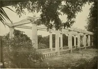 An illustration from Guaranteed building plans with interior views and details : a standard collection of new, original and artistic designs of cottages, bungalows, residences and flats of frame, brick, cement, plaster, concrete blocks, hollow tile, stucco, etc. and farm buildings of all descriptions together with interior and exterior details and interior views arranged and described by William A. Radford. (1915)