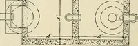 An illustration from Guaranteed building plans with interior views and details : a standard collection of new, original and artistic designs of cottages, bungalows, residences and flats of frame, brick, cement, plaster, concrete blocks, hollow tile, stucco, etc. and farm buildings of all descriptions together with interior and exterior details and interior views arranged and described by William A. Radford. (1915)