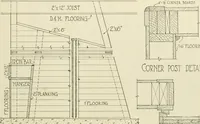 An illustration from Guaranteed building plans with interior views and details : a standard collection of new, original and artistic designs of cottages, bungalows, residences and flats of frame, brick, cement, plaster, concrete blocks, hollow tile, stucco, etc. and farm buildings of all descriptions together with interior and exterior details and interior views arranged and described by William A. Radford. (1915)