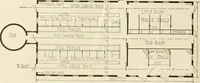 An illustration from Guaranteed building plans with interior views and details : a standard collection of new, original and artistic designs of cottages, bungalows, residences and flats of frame, brick, cement, plaster, concrete blocks, hollow tile, stucco, etc. and farm buildings of all descriptions together with interior and exterior details and interior views arranged and described by William A. Radford. (1915)