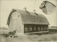 An illustration from Guaranteed building plans with interior views and details : a standard collection of new, original and artistic designs of cottages, bungalows, residences and flats of frame, brick, cement, plaster, concrete blocks, hollow tile, stucco, etc. and farm buildings of all descriptions together with interior and exterior details and interior views arranged and described by William A. Radford. (1915)