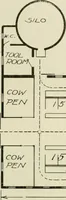 An illustration from Guaranteed building plans with interior views and details : a standard collection of new, original and artistic designs of cottages, bungalows, residences and flats of frame, brick, cement, plaster, concrete blocks, hollow tile, stucco, etc. and farm buildings of all descriptions together with interior and exterior details and interior views arranged and described by William A. Radford. (1915)