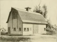 An illustration from Guaranteed building plans with interior views and details : a standard collection of new, original and artistic designs of cottages, bungalows, residences and flats of frame, brick, cement, plaster, concrete blocks, hollow tile, stucco, etc. and farm buildings of all descriptions together with interior and exterior details and interior views arranged and described by William A. Radford. (1915)