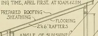 An illustration from Guaranteed building plans with interior views and details : a standard collection of new, original and artistic designs of cottages, bungalows, residences and flats of frame, brick, cement, plaster, concrete blocks, hollow tile, stucco, etc. and farm buildings of all descriptions together with interior and exterior details and interior views arranged and described by William A. Radford. (1915)