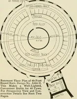 An illustration from Guaranteed building plans with interior views and details : a standard collection of new, original and artistic designs of cottages, bungalows, residences and flats of frame, brick, cement, plaster, concrete blocks, hollow tile, stucco, etc. and farm buildings of all descriptions together with interior and exterior details and interior views arranged and described by William A. Radford. (1915)