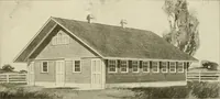 An illustration from Guaranteed building plans with interior views and details : a standard collection of new, original and artistic designs of cottages, bungalows, residences and flats of frame, brick, cement, plaster, concrete blocks, hollow tile, stucco, etc. and farm buildings of all descriptions together with interior and exterior details and interior views arranged and described by William A. Radford. (1915)