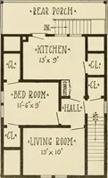 Picture 509 of 539 from Guaranteed building plans with interior views and details : a standard collection of new, original and artistic designs of cottages, bungalows, residences and flats of frame, brick, cement, plaster, concrete blocks, hollow tile, stucco, etc. and farm buildings of all descriptions together with interior and exterior details and interior views arranged and described by William A. Radford. (1915), leaf 241