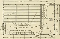 An illustration from Guaranteed building plans with interior views and details : a standard collection of new, original and artistic designs of cottages, bungalows, residences and flats of frame, brick, cement, plaster, concrete blocks, hollow tile, stucco, etc. and farm buildings of all descriptions together with interior and exterior details and interior views arranged and described by William A. Radford. (1915)