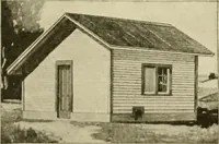 An illustration from Guaranteed building plans with interior views and details : a standard collection of new, original and artistic designs of cottages, bungalows, residences and flats of frame, brick, cement, plaster, concrete blocks, hollow tile, stucco, etc. and farm buildings of all descriptions together with interior and exterior details and interior views arranged and described by William A. Radford. (1915)